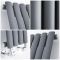 Milano Aruba Slim - Anthracite Space-Saving Vertical Designer Radiator - 1600mm x 236mm (Single Panel)