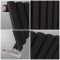 Milano Aruba - Black Vertical Designer Radiator - 1600mm x 590mm (Single Panel)