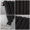 Milano Aruba - Black Vertical Designer Radiator - 1600mm x 472mm (Single Panel)