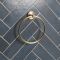 Milano Monet - Modern Towel Ring - Antique Brass