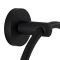 Milano Nero - Black Modern Wall Hung Towel Ring
