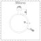 Milano Nero - Black Modern Wall Hung Towel Ring