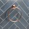 Milano Amara - Modern Towel Ring - Aged Bronze