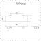 Milano Mirage - Modern Chrome Glass Bathroom Shelf