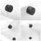 Milano Nero - Modern Overflow Bath Filler and Waste - Black