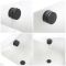 Milano Nero - Modern Overflow Bath Filler and Waste - Black