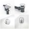 Milano Mirage - Modern Overflow Bath Filler and Waste - Chrome