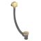 Milano Lyra - Modern Overflow Bath Filler and Waste - Brushed Brass