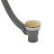 Milano Lyra - Modern Overflow Bath Filler and Waste - Brushed Brass