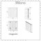 Milano Skye - Aluminium Anthracite Horizontal Designer Radiator - 600mm x 565mm (Single Panel)