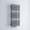 Milano Via - Anthracite Central Connection Bar on Bar Heated Towel Rail - 1065mm x 500mm
