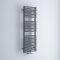 Milano Via - Anthracite Central Connection Bar on Bar Heated Towel Rail - 1215mm x 400mm