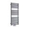 Milano Via - Anthracite Central Connection Bar on Bar Heated Towel Rail - 1215mm x 500mm