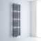 Milano Via - Anthracite Central Connection Bar on Bar Heated Towel Rail - 1823mm x 500mm