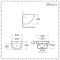 Modern Wall Hung Basin - 530mm x 440mm (1 Tap-Hole)