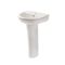 Milano Ballam - Modern 500mm Basin with Full Pedestal - (1 Tap-Hole)