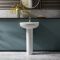 Milano Ballam - Modern 500mm Basin with Full Pedestal - (1 Tap-Hole)