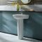 Milano Ballam - Modern 500mm Basin with Full Pedestal - (1 Tap-Hole)