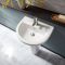 Milano Ballam - Modern 500mm Basin with Full Pedestal - (1 Tap-Hole)