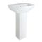 Milano Dalton - Modern 500mm Basin with Full Pedestal - (1 Tap Hole)