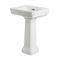 Milano Elizabeth - Traditional 545mm Basin with Full Pedestal - (1 Tap Hole)