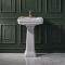 Milano Elizabeth - Traditional 545mm Basin with Full Pedestal - (1 Tap Hole)