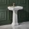 Milano Elizabeth - Traditional 545mm Basin with Full Pedestal - (1 Tap Hole)