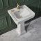Milano Elizabeth - Traditional 545mm Basin with Full Pedestal - (1 Tap Hole)