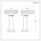 Milano Elizabeth - Traditional 545mm Basin with Full Pedestal - (1 Tap Hole)