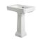 Milano Elizabeth - Traditional 645mm Basin with Full Pedestal - (1 Tap Hole)