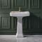 Milano Elizabeth - Traditional 645mm Basin with Full Pedestal - (1 Tap Hole)