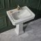 Milano Elizabeth - Traditional 645mm Basin with Full Pedestal - (1 Tap Hole)
