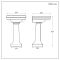 Milano Elizabeth - Traditional 645mm Basin with Full Pedestal - (1 Tap Hole)