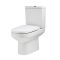 Milano Ballam - Modern Close Coupled Toilet with Soft Close Seat - Choice of Flush Button Finish