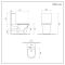 Milano Colby - Modern Close Coupled Toilet with Soft Close Seat - Choice of Flush Button Finish