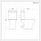 Milano Marbury - Modern Close Coupled Toilet with Soft Close Seat - Choice of Flush Button Finish