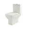 Milano Dalton - Modern Close Coupled Toilet with Soft Close Seat - Choice of Flush Button Finish