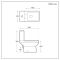 Milano Dalton - Modern Close Coupled Toilet with Soft Close Seat - Choice of Flush Button Finish