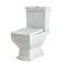 Milano Sandrigham - Traditional Close Coupled Toilet with Soft Close Seat - Choice of Flush Button Finish