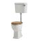 Milano Richmond - Traditional Comfort Height Low Level Toilet with Cistern and Oak Seat - Choice of Finish