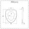 Milano Altham - White Soft Close Quick Release Top Fix Toilet Seat