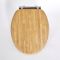 Milano Richmond - Traditional Oak Soft Close Toilet Seat with Chrome Hinges