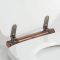 Milano Richmond - Traditional White Soft Close Toilet Seat with Oil Rubbed Bronze Hinges