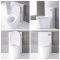 Milano Arca - White 500mm Back to Wall WC Unit (Excluding Pan)