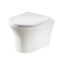 Milano Marbury - White Modern Wall Hung Toilet with Soft Close Seat