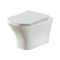 Milano Avenham - White Modern Wall Hung Toilet with Soft Close Seat