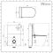 Milano Arca - Black 500mm Compact WC Unit with Back to Wall Japanese Bidet Toilet