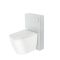 Milano Arca - White 500mm Compact WC Unit with Back to Wall Japanese Bidet Toilet