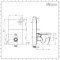 Milano Arca - Black 500mm Compact WC Unit with Rivington Toilet
