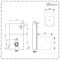 Milano Arca - Black 500mm Back to Wall Complete WC Unit with Back to Wall Toilet and Soft Close Seat